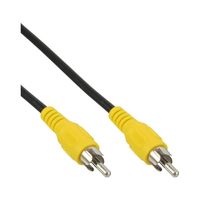 InLine 89937B 0.5m RCA RCA Zwart composiet videokabels - thumbnail