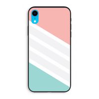 Strepen pastel: iPhone XR Biologisch afbreekbaar hoesje