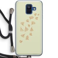 Falling Leaves: Samsung Galaxy A6 (2018) Transparant Hoesje met koord