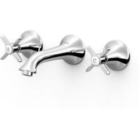 Wastafelkraan Tres Clasic | Inbouw | Mengkraan | Incl.Inbouwdeel | Vintage | Chroom