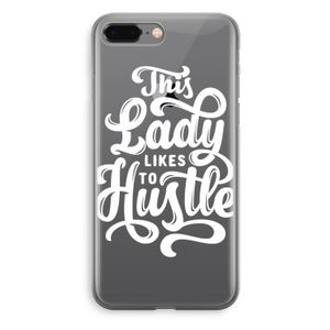 Hustle Lady: iPhone 8 Plus Transparant Hoesje