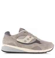 Saucony Shadow 6000 Gray/Gray Grijs Suede Lage sneakers Heren