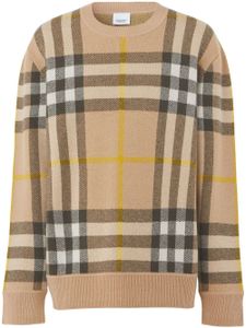 Burberry pull en cachemire à carreaux - Tons neutres