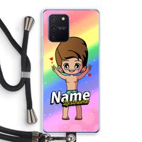 Chibi Maker man: Samsung Galaxy Note 10 Lite Transparant Hoesje met koord
