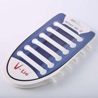 12 stuks/set creatieve Unisex vrouwen mannen atletische Running geen stropdas schoenveters elastische siliconen schoen Lace voor alle sneakers (wit)