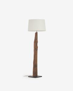 Kave Home Kave Home Powell, Powell vloerlamp gemaakt van gerecycled hout