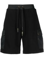 Moncler short en coton à patch logo - Noir - thumbnail