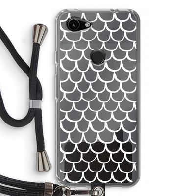 Dakpannetjes: Pixel 3a Transparant Hoesje met koord