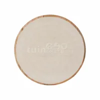 Onderbord Mangohout Beige Schub Ø30cm Onderbord Mangohout Beige Schub Ø30cm