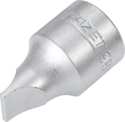 HAZET Dopsleutelbit 980-2X13 · 1/2 inch (12,5 mm) vierkant hol · Sleufprofiel · SW 2 x 13 mm
