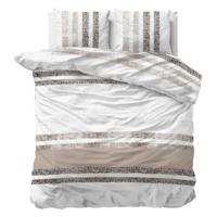 Dekbedovertrek Loza - Eenpersoons (140x200 cm) - Groen Polyester-katoen - Dessin: - Sleeptime Classy - Dekbed-Discounter.nl