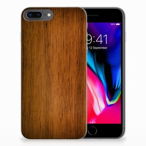 Apple iPhone 7 Plus | 8 Plus Bumper Hoesje Donker Hout