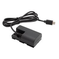 ChiliPower ACK-E6 dummy accu USB-C adapterset voor Canon, accutype LP-E6, LP-E6N en LP-E6NH