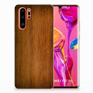 Huawei P30 Pro Bumper Hoesje Donker Hout