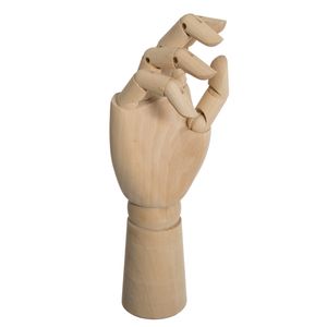 Houten anatomie model hand - lichaamsdeel schilderen/tekenen - 30 cm - instelbaar