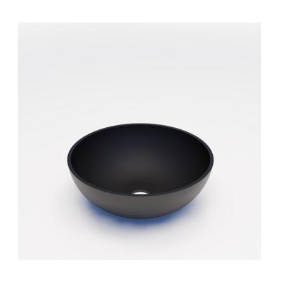 Waskom BWS Dorn 40X40X15 cm Rond Solid Mat Zwart Boss & Wessing