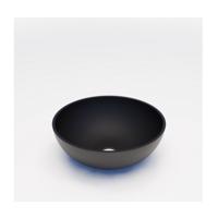 Waskom BWS Dorn 40X40X15 cm Rond Solid Mat Zwart Boss & Wessing