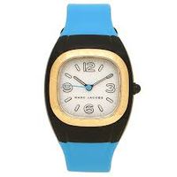 Horlogeband Marc by Marc Jacobs MJ1649 Silicoon Blauw