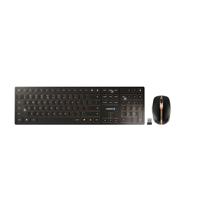 CHERRY DW 9000 SLIM toetsenbord Inclusief muis Universeel RF-draadloos + Bluetooth QWERTY Amerikaans Engels Zwart