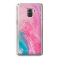 Roze explosie: Samsung Galaxy A8 (2018) Transparant Hoesje