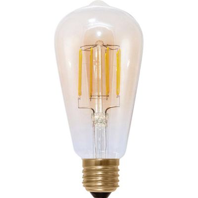 LED lamp Edison dim to warm 470 Lumen 6W E27 filament Segula 55296