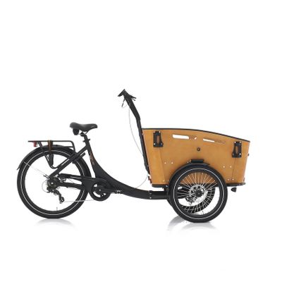 Vogue  Superior 3 elektrische bakfiets 7V Zwart - Bruin