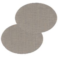 Set van 6x stuks placemats Maoli zwart/beige kunststof 48 x 35 cm - thumbnail