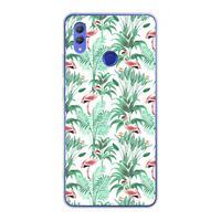Flamingo bladeren: Honor Note 10 Transparant Hoesje