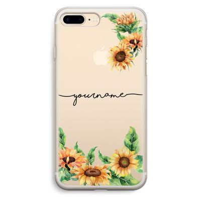 Zonnebloemen: iPhone 7 Plus Transparant Hoesje
