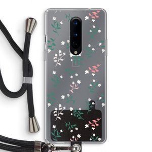 Small white flowers: OnePlus 8 Transparant Hoesje met koord