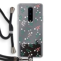Small white flowers: OnePlus 8 Transparant Hoesje met koord
