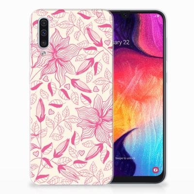 Samsung Galaxy A50 | TPU Case | Pink Flowers