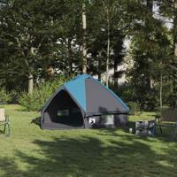 VidaXL Teepee tent met dak blauw en grijs 490 x 410 x 210 cm