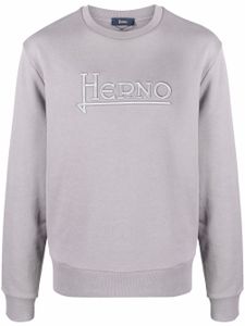 Herno sweat à logo brodé - Gris