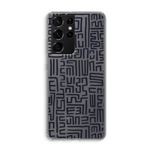 Moroccan Print: Samsung Galaxy S21 Ultra Transparant Hoesje