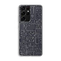 Moroccan Print: Samsung Galaxy S21 Ultra Transparant Hoesje