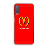I'm lovin' you: Samsung Galaxy A7 (2018) Transparant Hoesje
