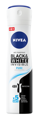 Nivea Black & White Invisible Pure Deodorant Spray