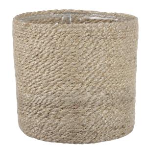 Mica Decorations Plantenpot - rotan - bruin - plantenmand - 20 x 20 cm   -