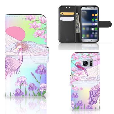 Samsung Galaxy S7 | Telefoonhoesje | Met pasjeshouder | Bird