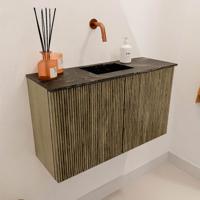 Toiletmeubel Mondiaz Joya Dlux | 70 cm | Meubelkleur Dusk | Faye wastafel Lava Wasbak Midden | Zonder kraangat(en) Toiletmeubel Mondiaz Joya Dlux | 70 cm | Meubelkleur Dusk | Faye wastafel Lava Wasbak Midden | Zonder kraangat(en)