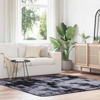 Hoogpolig vloerkleed NAVARRA 200x200 cm polyester donkergrijs Hoogpolig vloerkleed NAVARRA 200x200 cm polyester donkergrijs