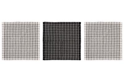 Cosy & Trendy Vaatdoekjes Stoff Black Chambray 30 x 30 cm - 3-delig