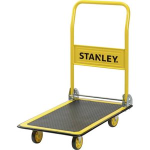 Stanley Platformwagen - Draagcapaciteit Max. 150KG - Opvouwbare Plateauwagen - 73,5 x 47 x 83 CM - Geel/Zwart