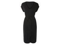 esmara Dames jurk van linnenmix (Zwart, XS (32/34))
