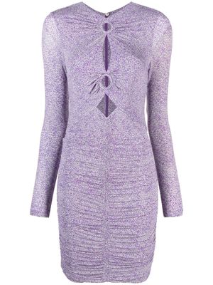 ISABEL MARANT robe courte Jana à découpes - Violet