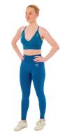 Xtreme Sportswear Dames Sportset - Sportlegging + Sport BH - Blauw-XL