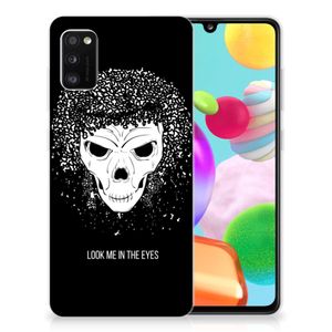 Silicone Back Case Samsung Galaxy A41 Skull Hair