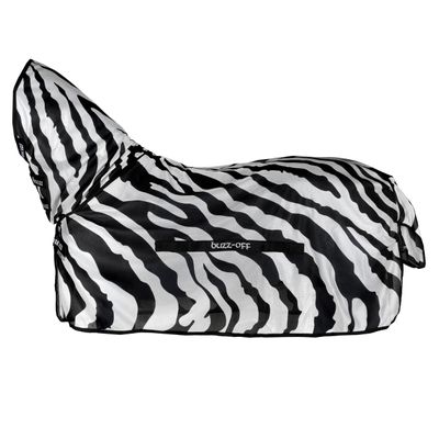 Bucas Buzz-Off Zebra vliegendeken zwart/wit maat:135 / 6'1