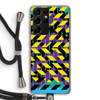 Skew Bee 3: Samsung Galaxy S21 Ultra Transparant Hoesje met koord